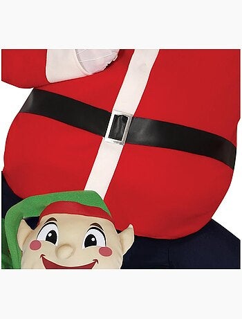 Fantasia de Papai Noel nos ombros