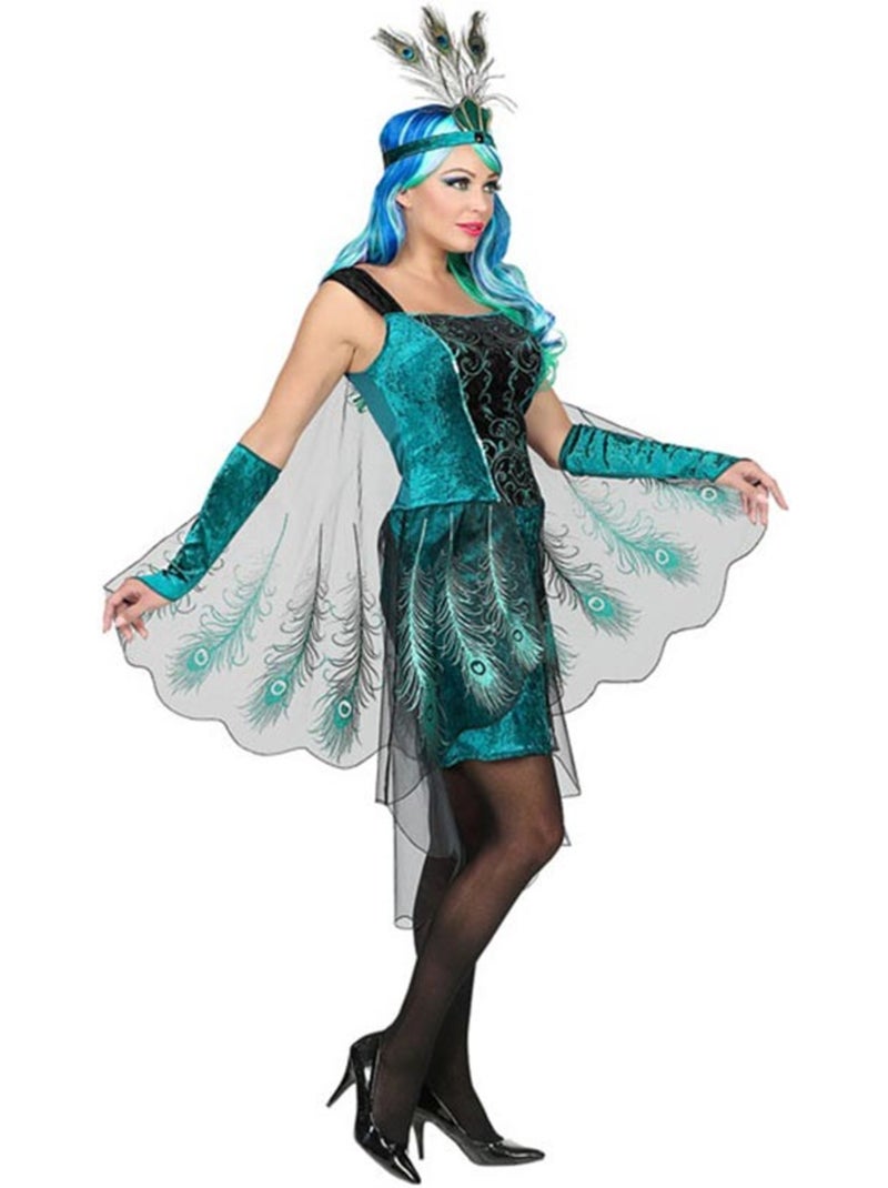 Fantasia de Pavão Multicolorido - Kiabi