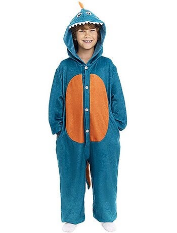 Fantasia de Pijama de Dinossauro Estegossauro