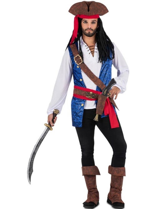 Fantasia de Pirata Caribenho com Chapéu - Kiabi