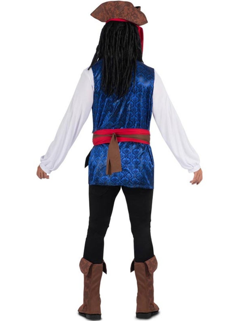 Fantasia de Pirata Caribenho com Chapéu Multicolorido - Kiabi