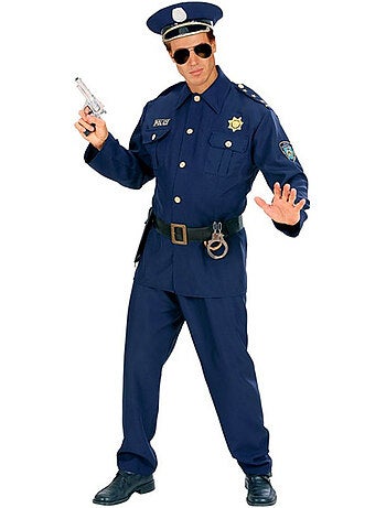 Fantasia de policial com chapéu