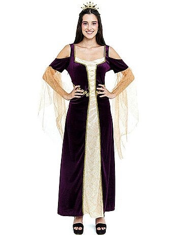 Fantasia de Princesa Medieval com Mangas Compridas
