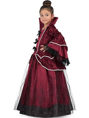 Fantasia de Rainha Vampira Borgonha com Anágua