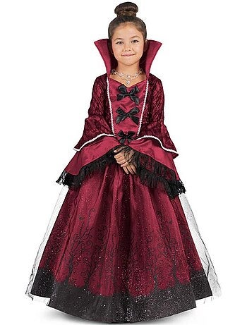 Fantasia de Rainha Vampira Borgonha com Anágua
