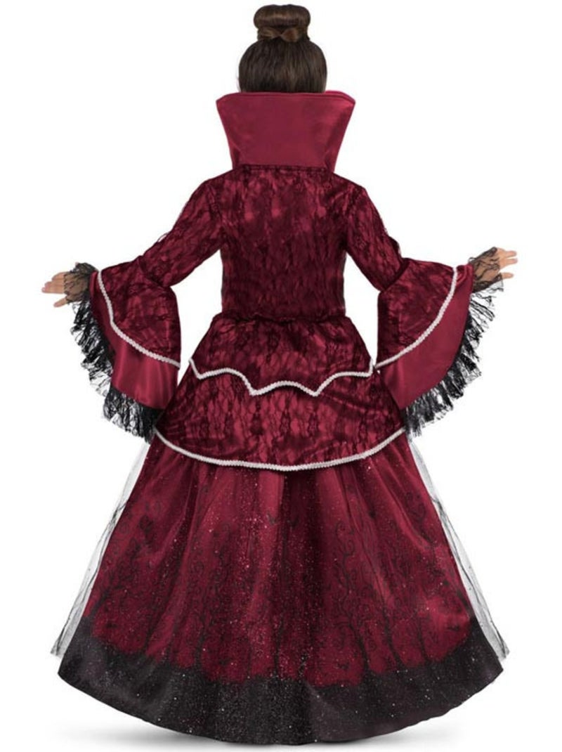Fantasia de Rainha Vampira Borgonha com Anágua Multicolorido - Kiabi
