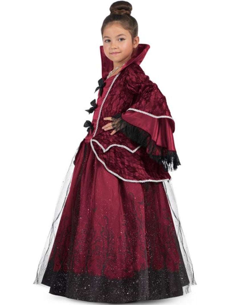 Fantasia de Rainha Vampira Borgonha com Anágua Multicolorido - Kiabi