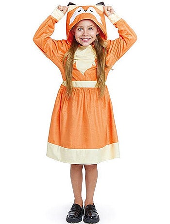 Fantasia de raposinha com vestido com capuz