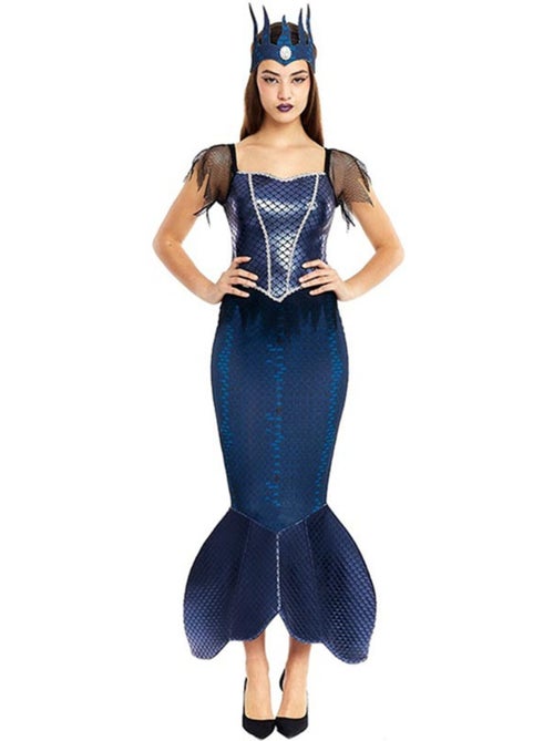 Fantasia de Sereia Malvada com Coroa - Kiabi
