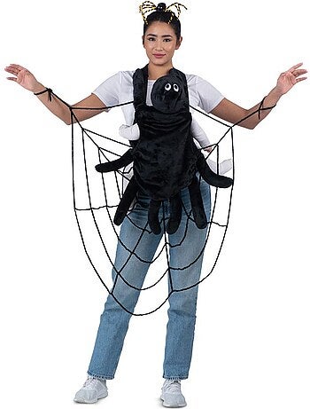 Fantasia de teia de aranha com capa para mochila de bebê