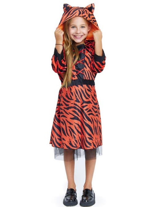 Fantasia de Tigresa com vestido com capuz - Kiabi