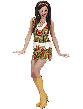 Fantasia de veludo estilo anos 60 para garota