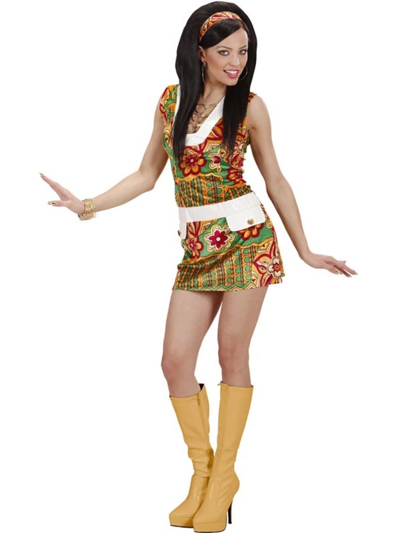 Fantasia de veludo estilo anos 60 para garota Multicolorido - Kiabi