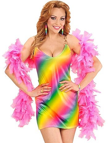 Fantasia Disco Arco-Íris em Vestido