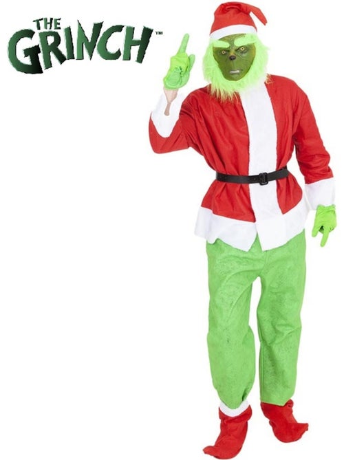 Fantasia do Grinch com chapéu e máscara. - Kiabi