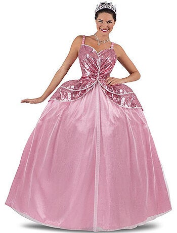 Fantasia encantadora de princesa com anágua