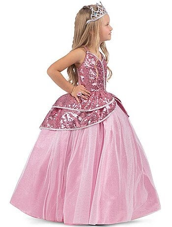 Fantasia encantadora de princesa com anágua