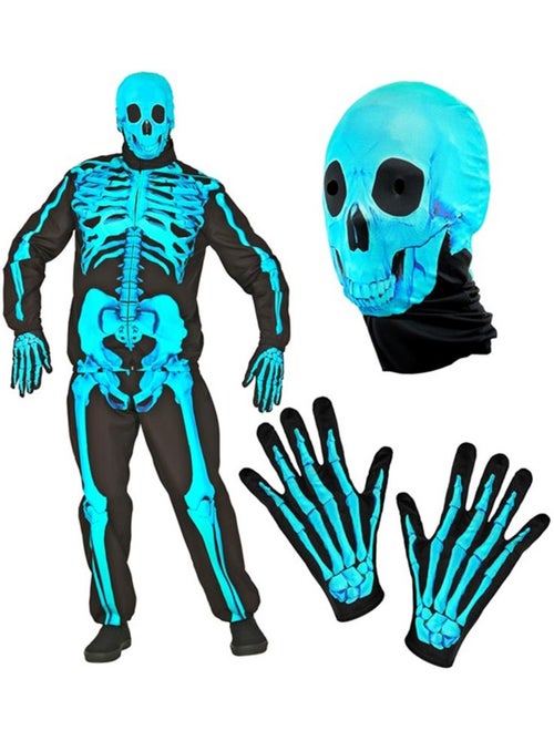 Fantasia Fluorescente de Esqueleto Expresso - Kiabi