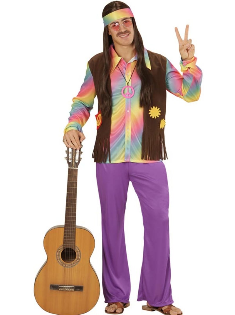 Fantasia Hippie Arco-Íris Multicolorido - Kiabi