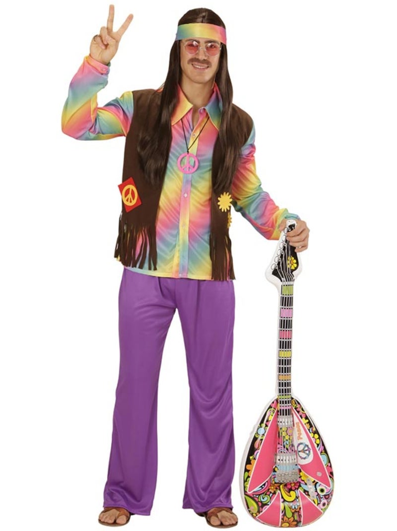 Fantasia Hippie Arco-Íris Multicolorido - Kiabi