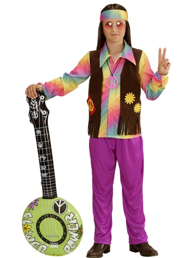 Fantasia Hippie Arco-Íris Multicolorido - Kiabi