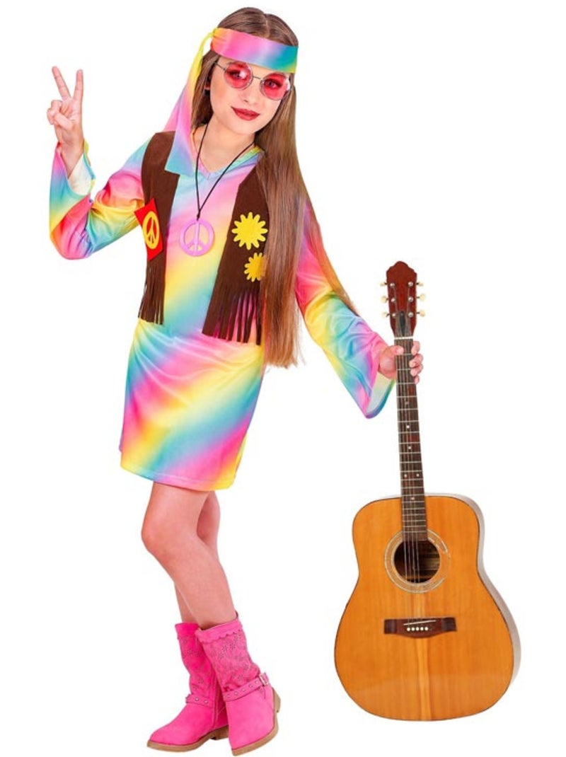 Fantasia Hippie Arco-Íris Multicolorido - Kiabi