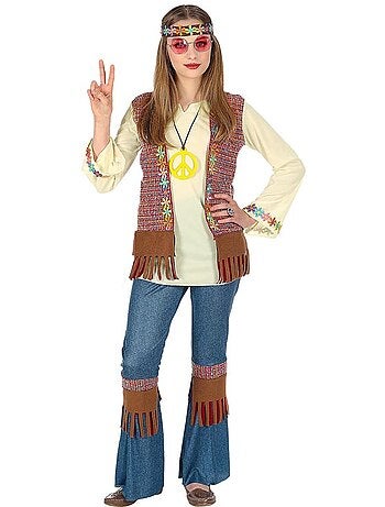 Fantasia hippie com colar