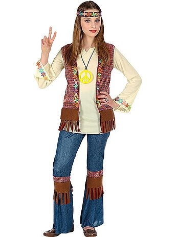 Fantasia hippie com colar
