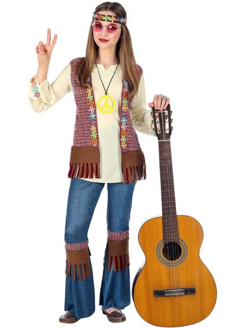 Fantasia hippie com colar - Kiabi