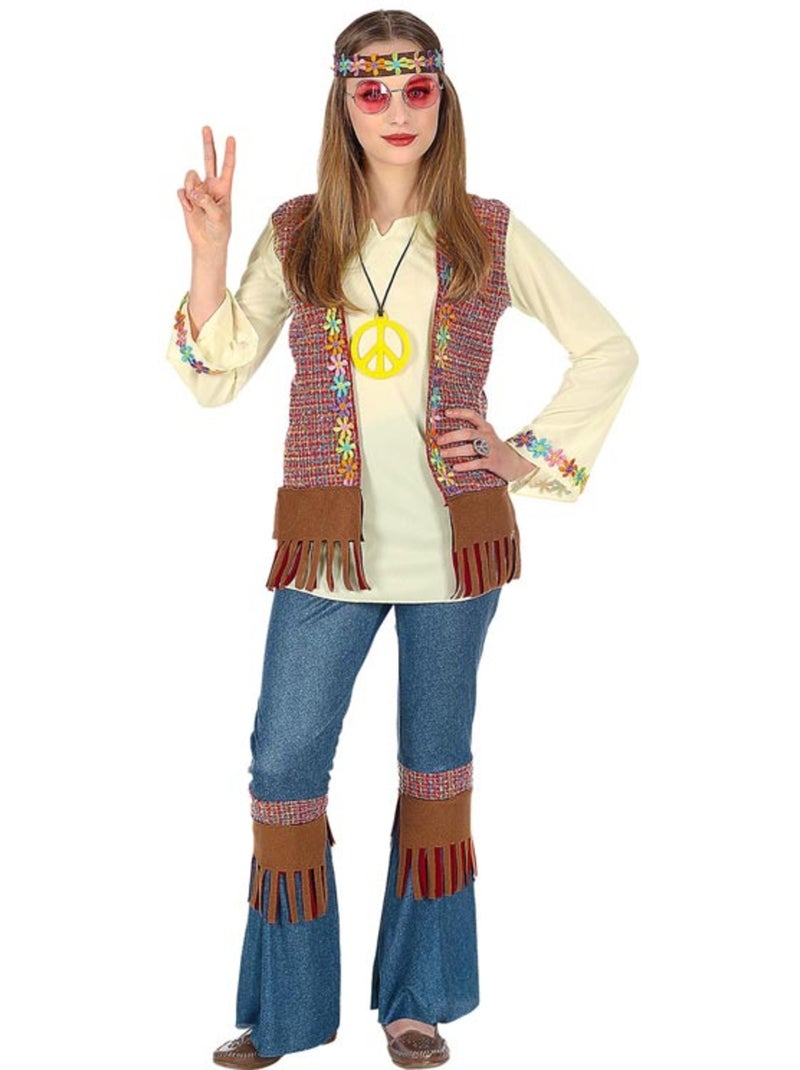 Fantasia hippie com colar Multicolorido - Kiabi