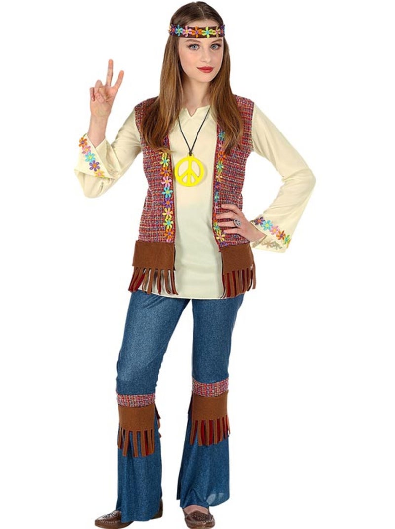 Fantasia hippie com colar Multicolorido - Kiabi