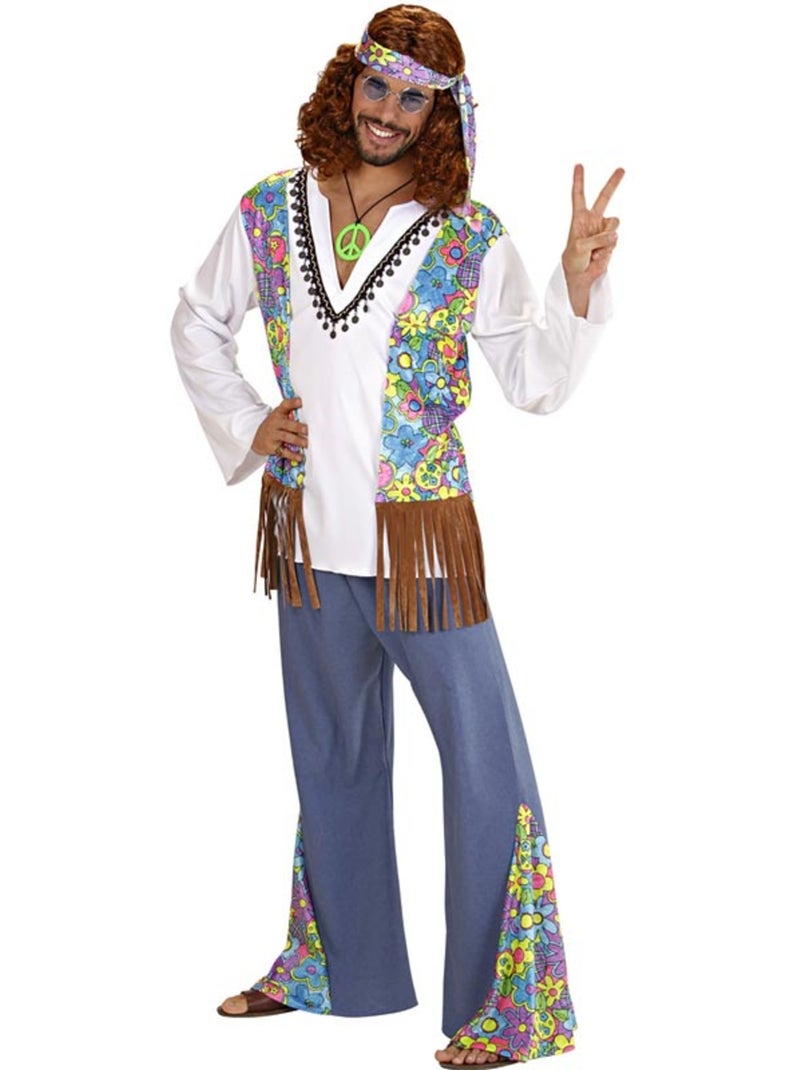 Fantasia hippie com colete Multicolorido - Kiabi