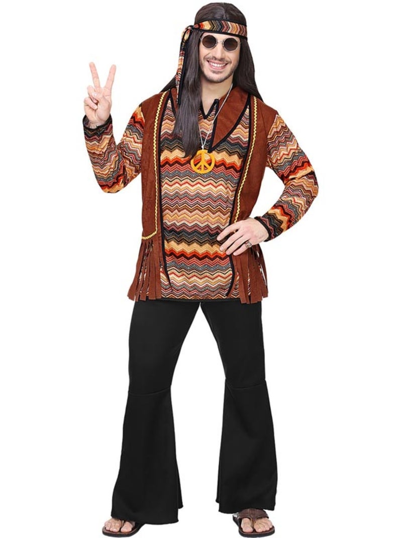 Fantasia hippie com listras coloridas Multicolorido - Kiabi