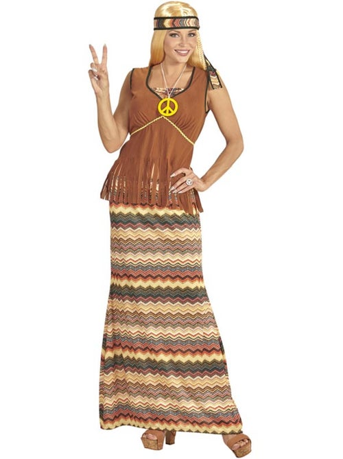 Fantasia hippie com listras coloridas - Kiabi