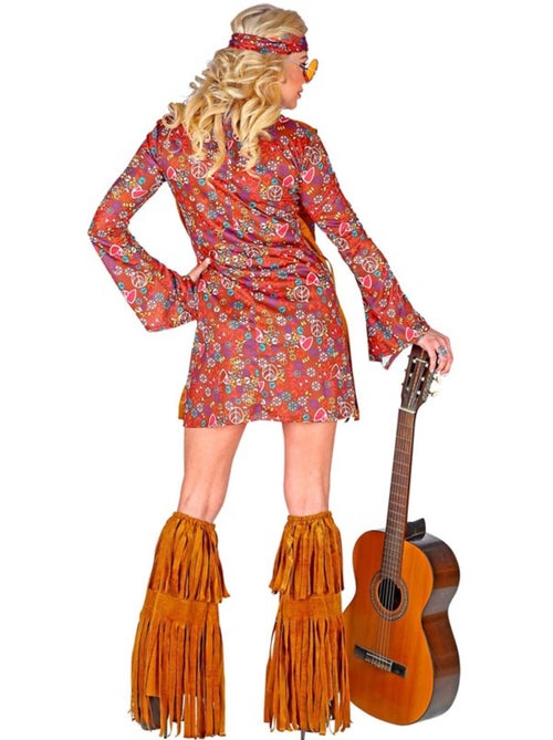 Fantasia hippie com polainas e franjas. - Kiabi
