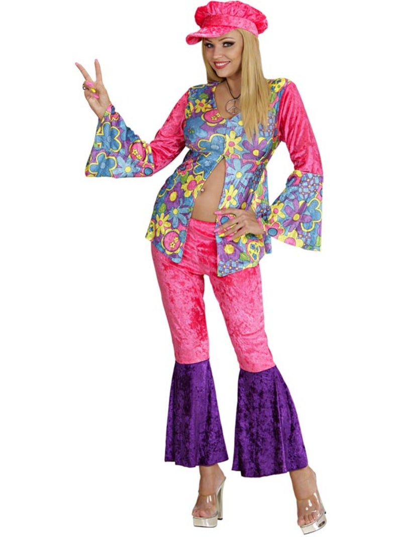 Fantasia Hippie de Veludo Multicolorido - Kiabi