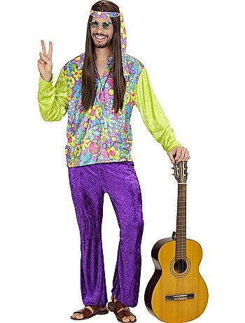 Fantasia hippie de veludo roxo