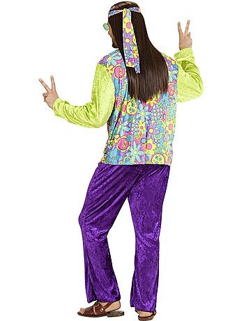 Fantasia hippie de veludo roxo