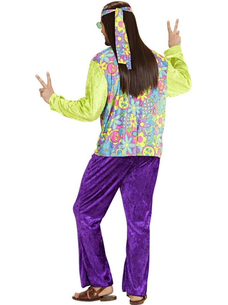 Fantasia hippie de veludo roxo Multicolorido - Kiabi