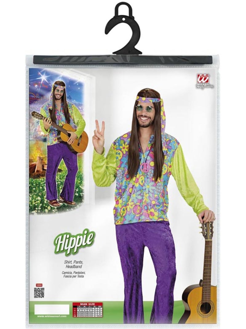 Fantasia hippie de veludo roxo Multicolorido - Kiabi