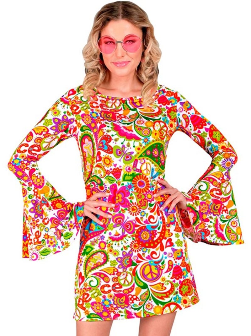Fantasia hippie dos anos 60 Multicolorido - Kiabi