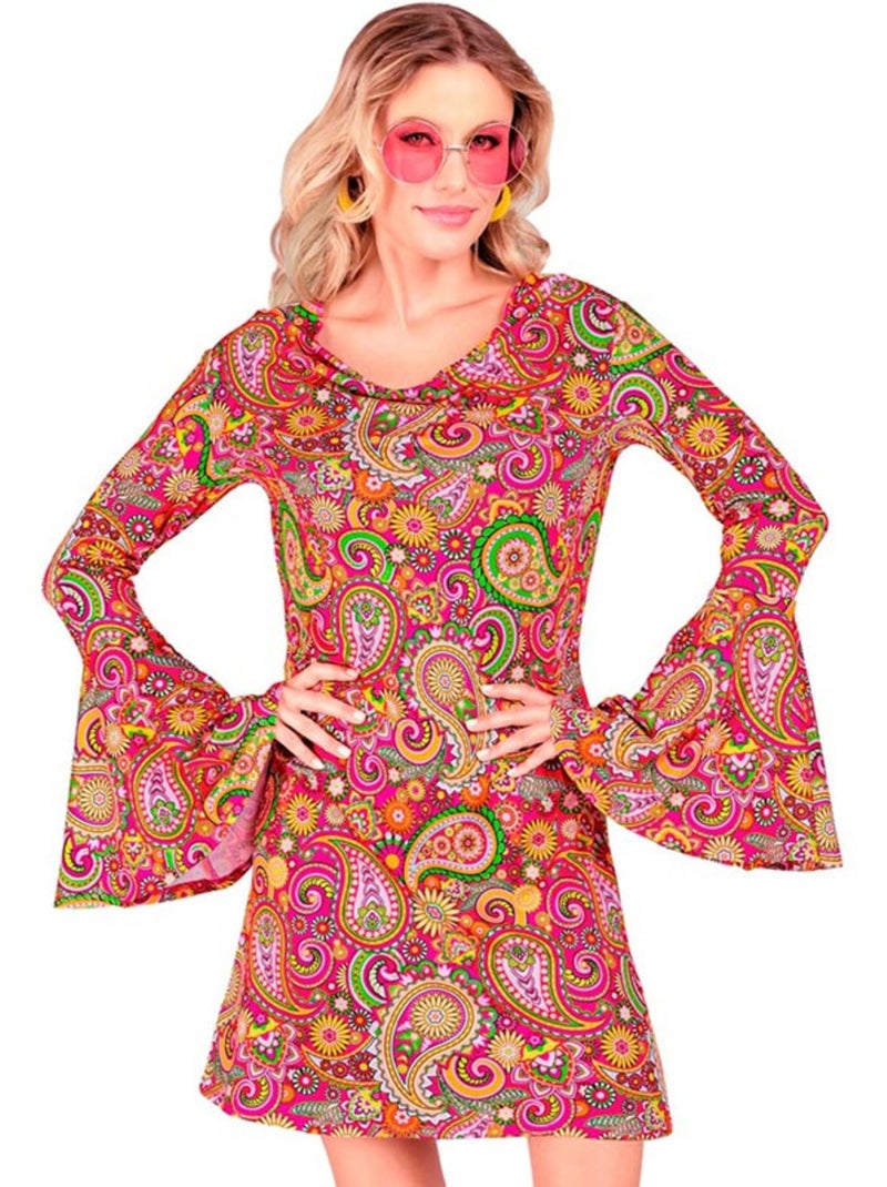 Fantasia hippie dos anos 60 Paisley Multicolorido - Kiabi