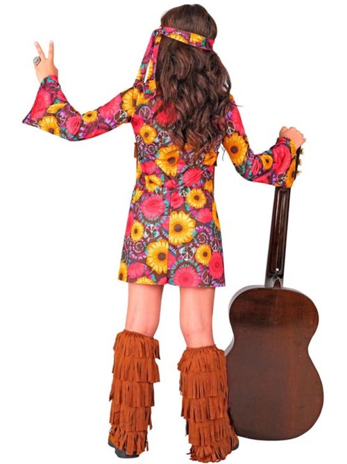 Fantasia hippie floral com franjas. - Kiabi