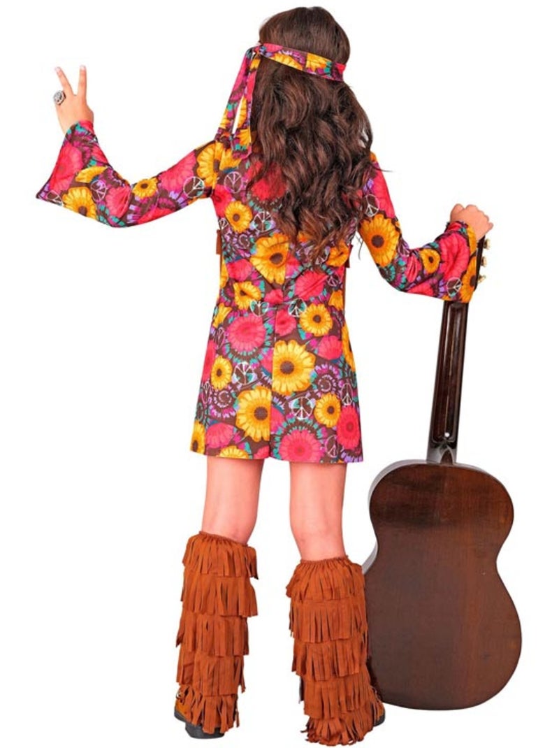 Fantasia hippie floral com franjas. Multicolorido - Kiabi