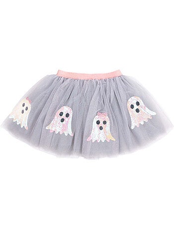 Fantasia infantil saia tutu fantasma halloween | great pretenders