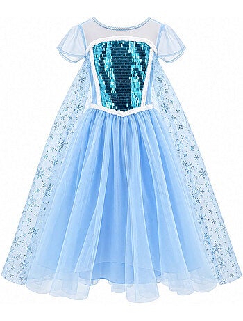 Fantasia infantil vestido da princesa elsa | labay