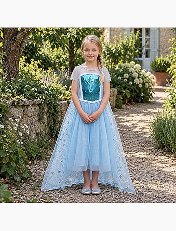 Fantasia infantil vestido da princesa elsa | labay