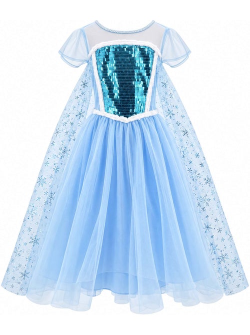 Fantasia infantil vestido da princesa elsa | labay - Kiabi