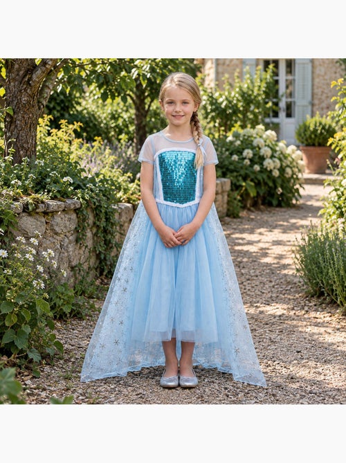 Fantasia infantil vestido da princesa elsa | labay - Kiabi