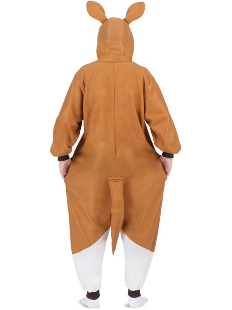 Fantasia ou pijama de canguru com capuz de pelúcia Multicolorido - Kiabi